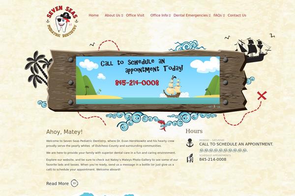 Kids theme site design template sample