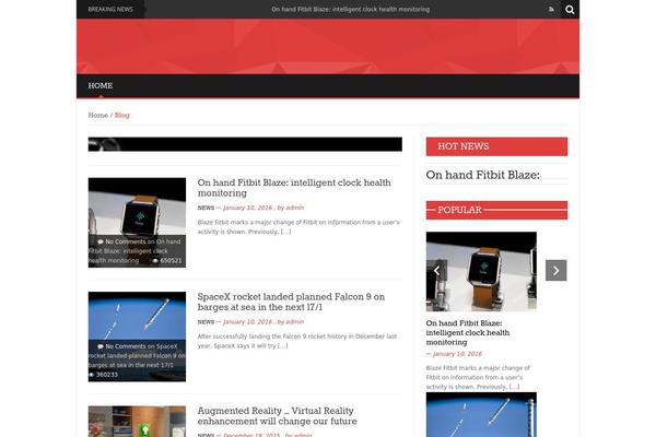 News Mix Light theme site design template sample