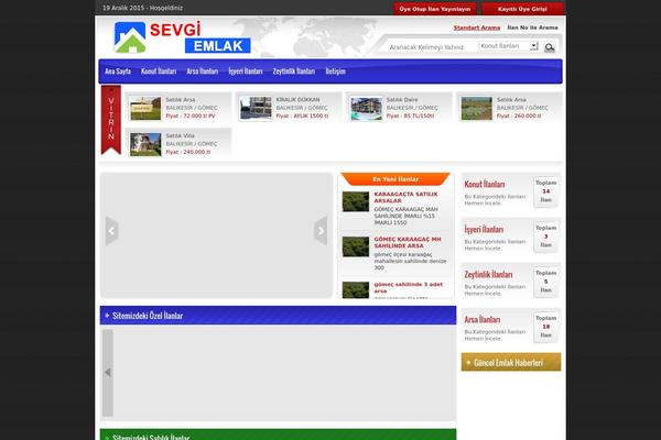 Emlak theme site design template sample