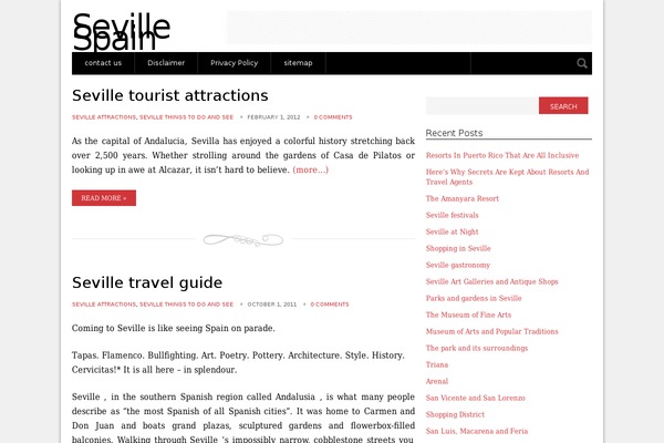 sevillespain.info site used Wp_dolce5-v1.2