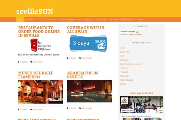 Site using Google Language Translator plugin