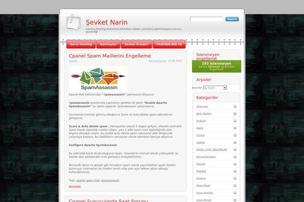 sevketnarin.com site used Ensblog