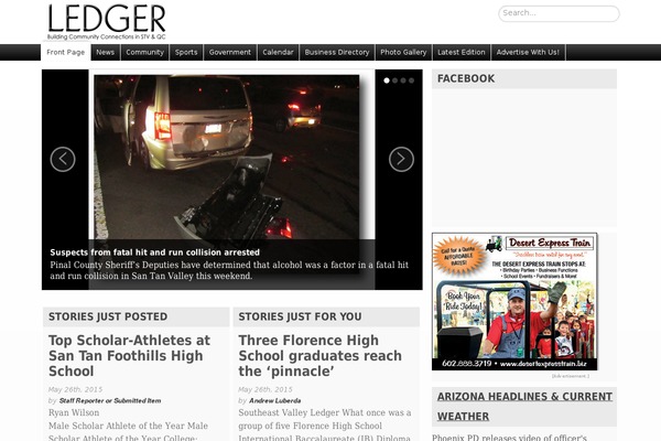 Tribune theme site design template sample