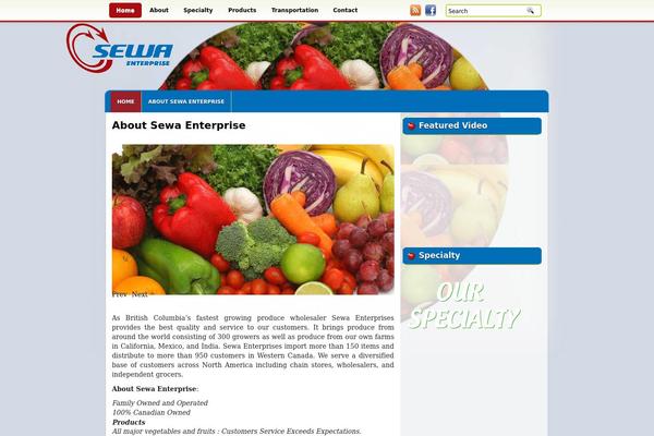 OrganicFood theme site design template sample
