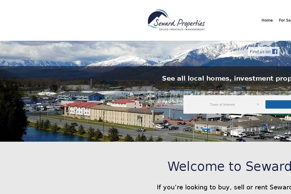 Realty theme site design template sample