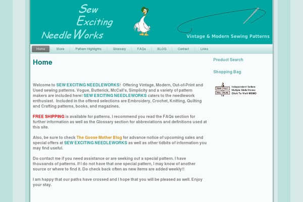 Site using Ecwid Shopping Cart plugin