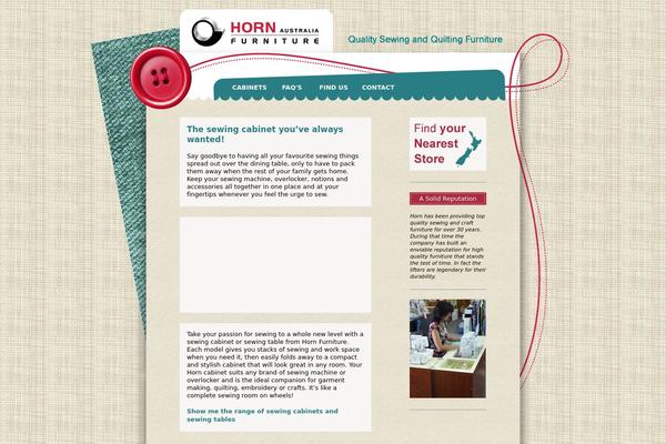 sewingcabinets.co.nz site used Horn