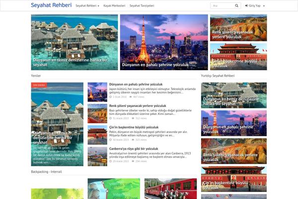 iMagazine theme site design template sample