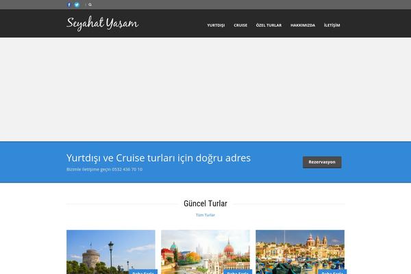 Tour Package theme site design template sample