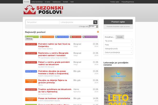 sezonskiposlovi.com site used Poslovi