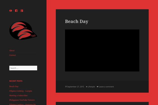 Site using BNS Corner Logo plugin