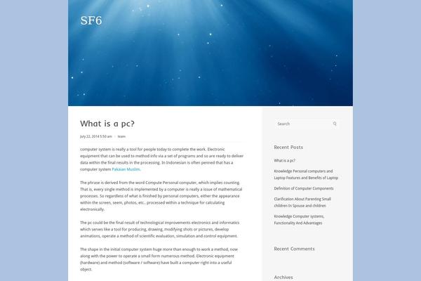 Paradise theme site design template sample