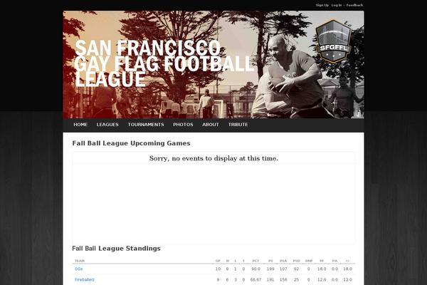 Leagueapps theme site design template sample