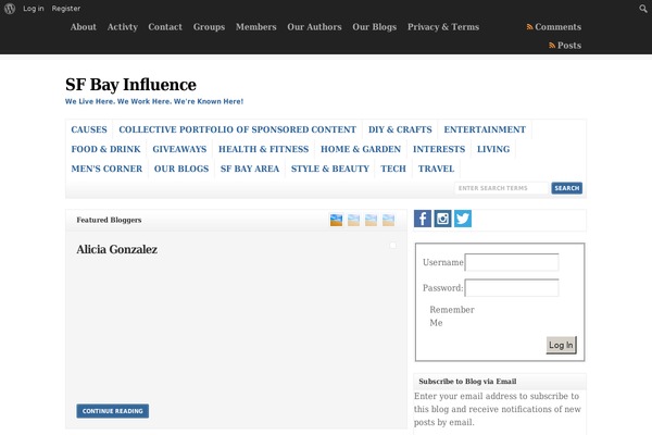 Site using BuddyPress Social plugin