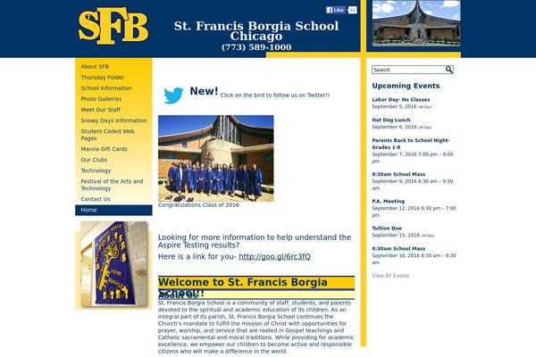sfborgia.org site used Sfb