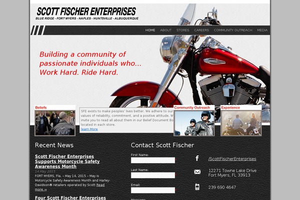 Site using Contact Form Manager plugin