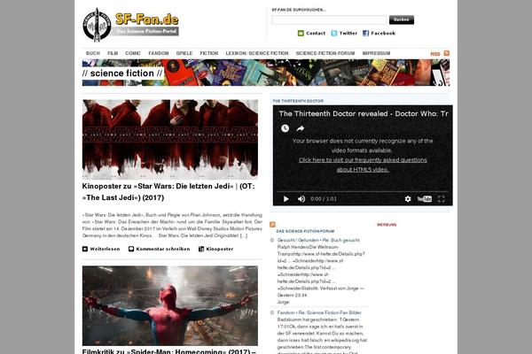 Poseidon theme site design template sample