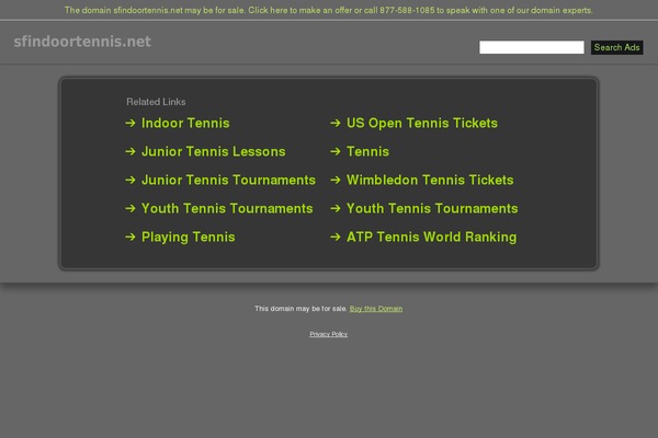 sfindoortennis.net site used Citc
