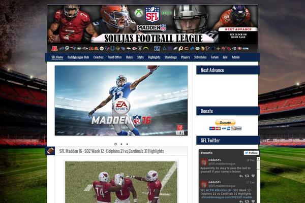 sflmaddenleague.com site used Bloglife