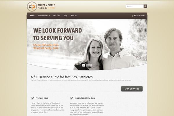 Wellness theme site design template sample