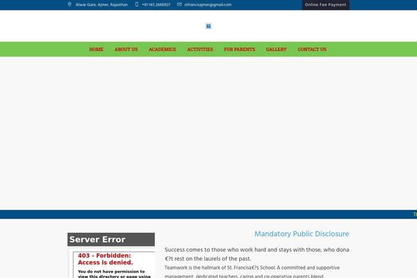 sfsajmer.com site used Total-school