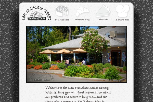 Bakery theme site design template sample