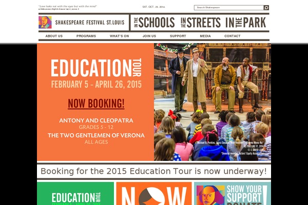sfstl.com site used Shakespeare