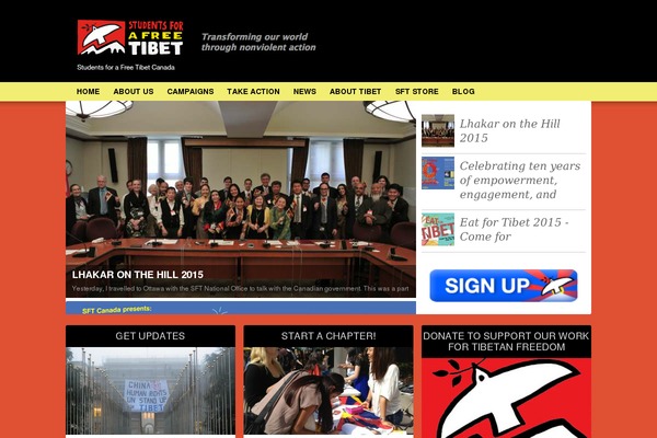 NonProfit theme site design template sample