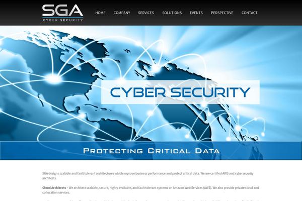 Cyber theme site design template sample