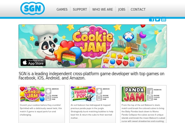 sgn.com site used Jamcity