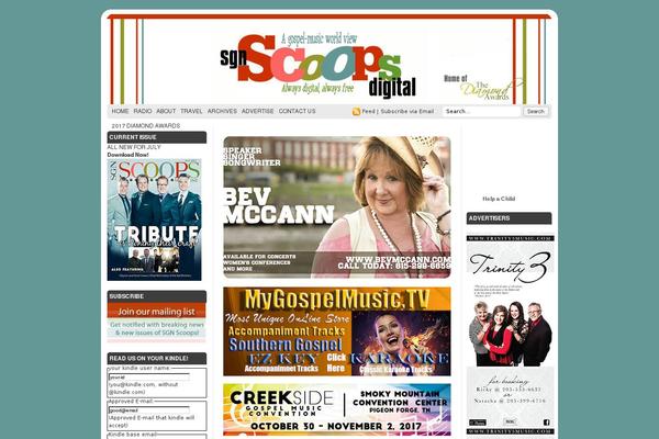 Trendy-news theme site design template sample