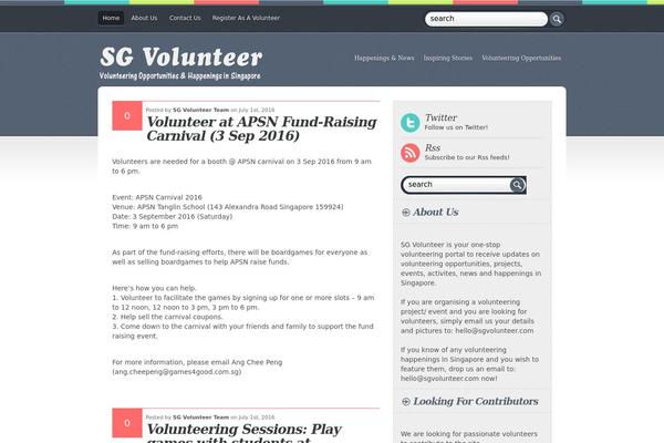 Patus theme site design template sample