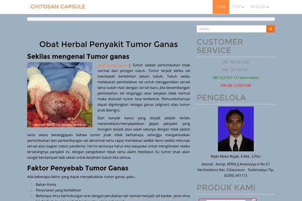 bootcake theme site design template sample