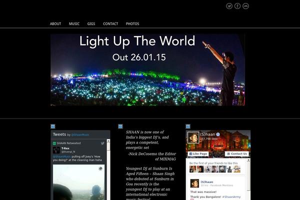 Shaan theme site design template sample