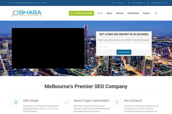 Site using Crafty Social Buttons plugin