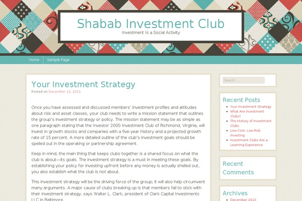 Patchwork theme site design template sample