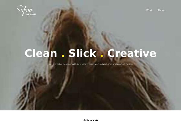 Fontfolio theme site design template sample