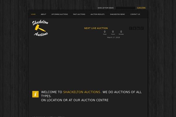 Site using WordPress Countdown Widget plugin