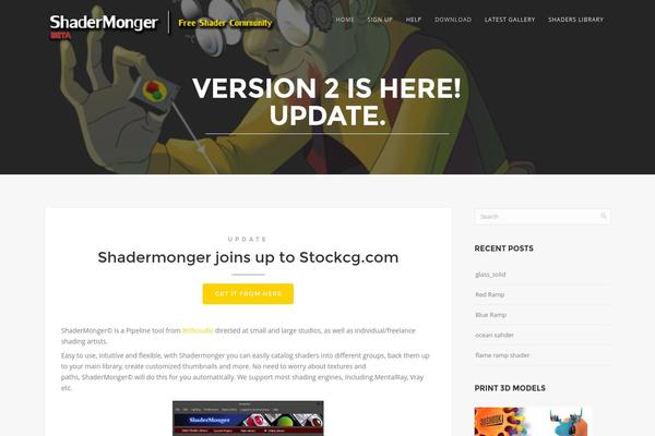 Story theme site design template sample