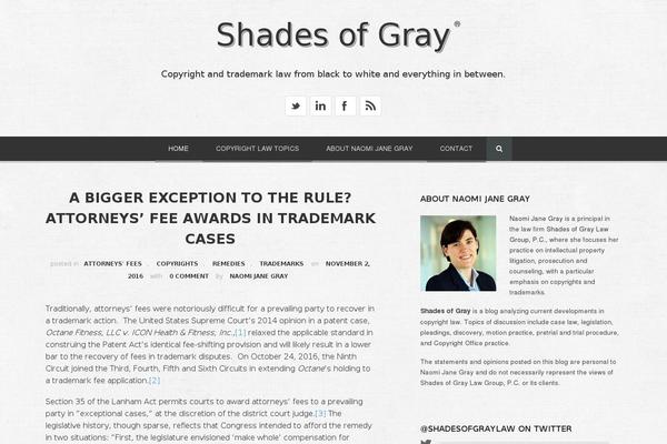 Shades theme site design template sample