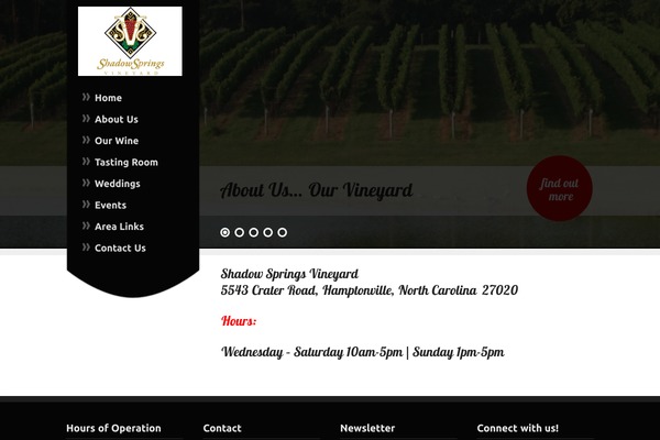 shadowspringsvineyard.com site used Royalty