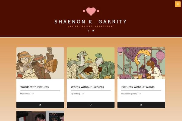 shaenon.com site used Vivita