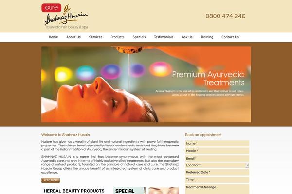 Beauty theme site design template sample