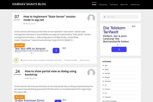 GoBlog theme site design template sample