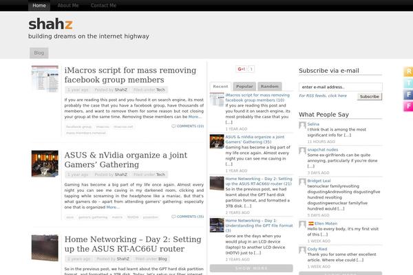 Atom theme site design template sample