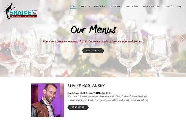Voyager theme site design template sample