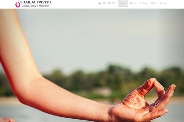 Yoga theme site design template sample
