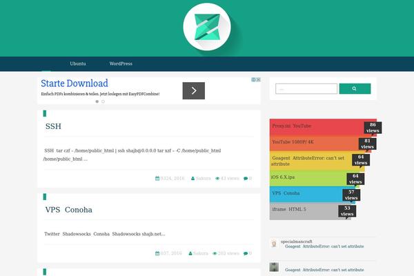 Minty theme site design template sample