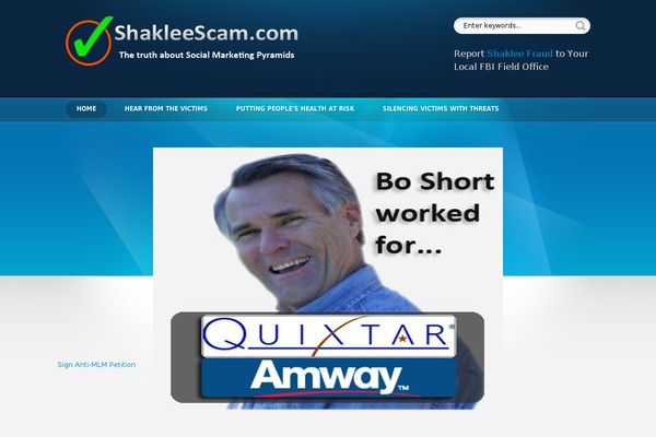 shaklee-pyramid-scam.com site used Showtime 3.3