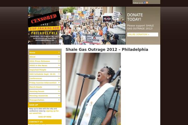 shalegasoutrage.org site used Shale